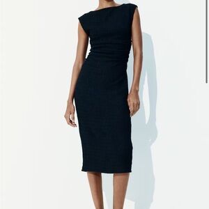 Elegant Black Midi Skirt